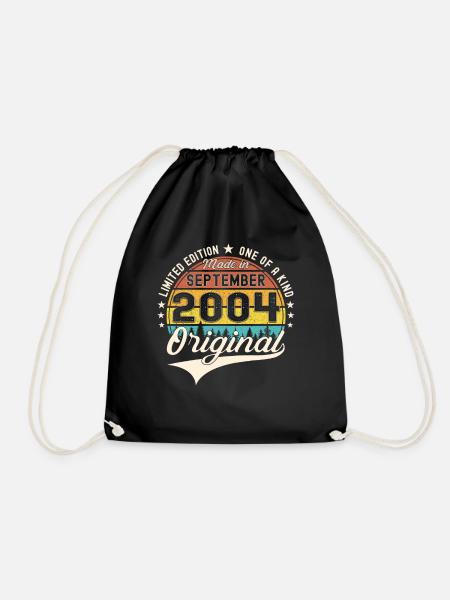 Original Septembre Vintage 2004 Anniversaire Drôle - Sac de sport léger - noir