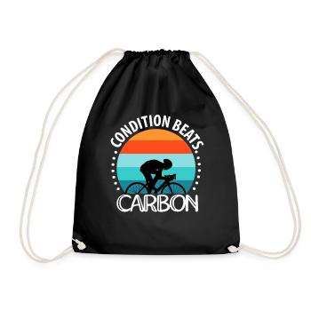 L’état bat le carbone - Sac de sport léger - noir - Devant