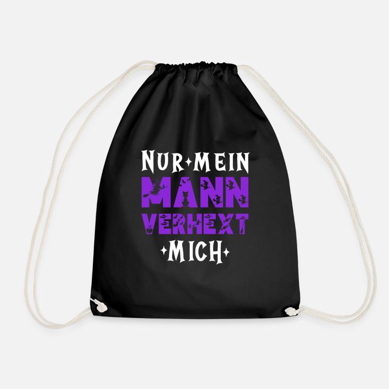 Lustiger Hexe Hexen Halloween Spruch - Turnbeutel - Schwarz