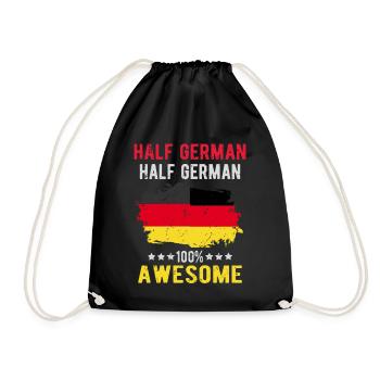 Moitié allemand Moitié allemand - Sac de sport léger - noir - Devant