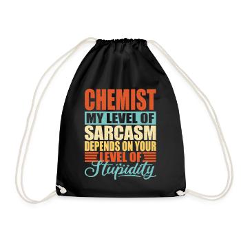Sarcasme de chimiste Drôle de chimiste - Sac de sport léger - noir - Devant