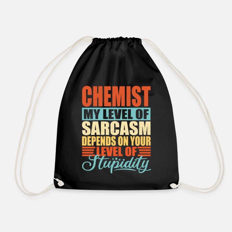 Chemiker sarkasmus Lustiger Chemiker - Turnbeutel - Schwarz