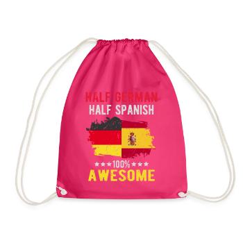 Moitié allemand moitié espagnol - Sac de sport léger - fuchsia - Devant