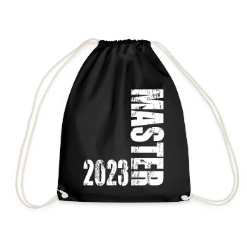 Master Abschluss 2023 Vintage Design - Turnbeutel - Schwarz - Vorne