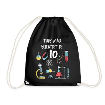 Ce savant fou a 10 ans - Sac de sport léger - noir - Devant
