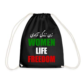 Women life freedom - Sac de sport léger - noir - Devant