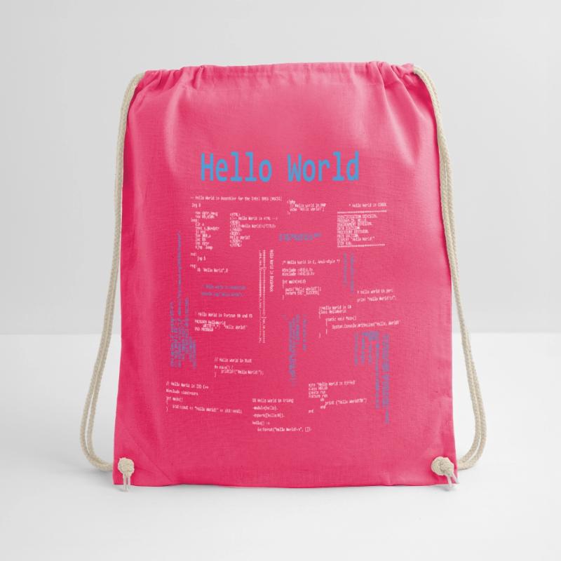 Hello World Programmeur Langages de programmation Nerd Sac de sport léger