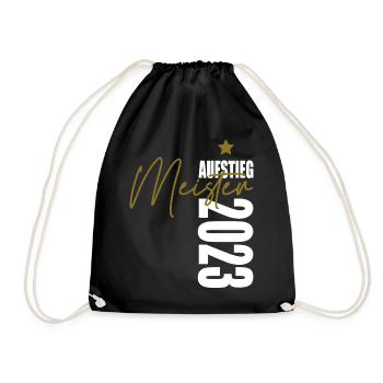 Meister 2023 Aufstiegstrikot Aufstieg 23 - Turnbeutel - Schwarz - Vorne