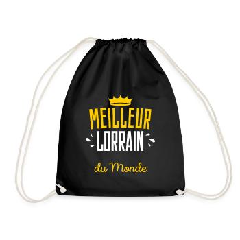 Cadeau Humour Homme Lorrain - Sac de sport léger - noir - Devant