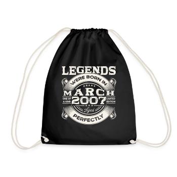 Mars Année 2007 16ème anniversaire Homme Légendaire 07 - Sac de sport léger - noir - Devant