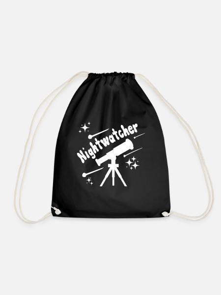 Nightwatcher Astronomie Teleskop Komet Sterne - Turnbeutel - Schwarz