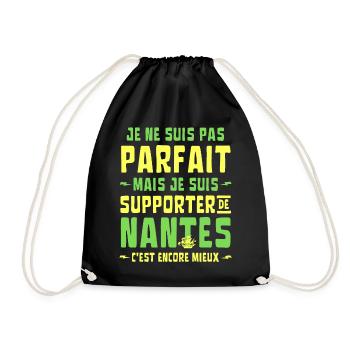Nantes Football Supporter Je ne suis pas Parfait - Sac de sport léger - noir - Devant