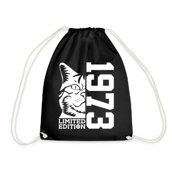 LIMITED EDITION 1973 CAT 53RD BIRTHDAY - Drawstring Bag - black - Front