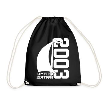 SAILBOAT 2003 SAILING 23RD BIRTHDAY SAILOR - Drawstring Bag - black - Front