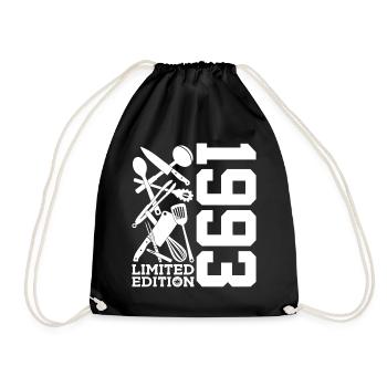 LIMITED EDITION 1993 COOKING 33RD BIRTHDAY CHEF - Drawstring Bag - black - Front