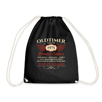 Oldtimer 48. Geburtstag Mann Mai Jahrgang 1975 - Turnbeutel - Schwarz - Vorne