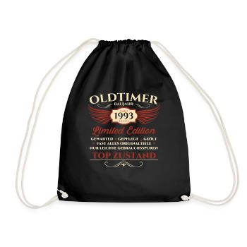 Oldtimer 30. Geburtstag Mann Mai Jahrgang 1993 - Turnbeutel - Schwarz - Vorne
