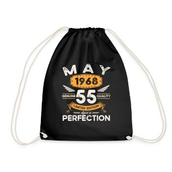 55e anniversaire Homme May né en 1968 Légendaire - Sac de sport léger - noir - Devant