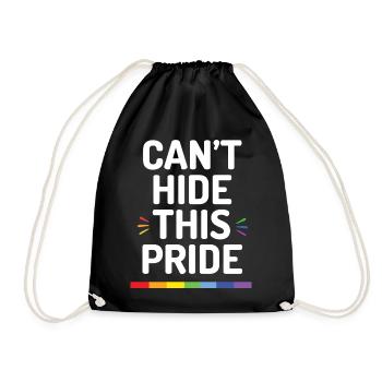 Pride Month - Ich kann diesen Stolz nicht verbergen - Turnbeutel - Schwarz - Vorne