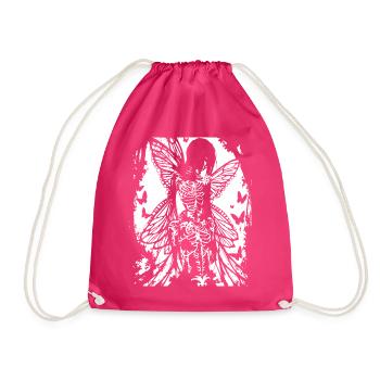 Fairycore Esthétique Grunge Squelette Fée Goth G - Sac de sport léger - fuchsia - Devant