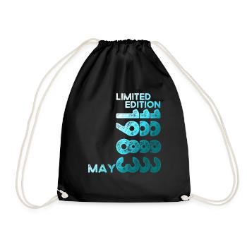 40th Birthday Man Woman Original Vintage 1983 - Drawstring Bag - black - Front