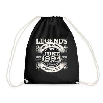 29ème Anniversaire Homme Original Juin Vintage 1994 - Sac de sport léger - noir - Devant