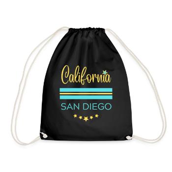 California San Diego Bleu - Sac de sport léger - noir - Devant