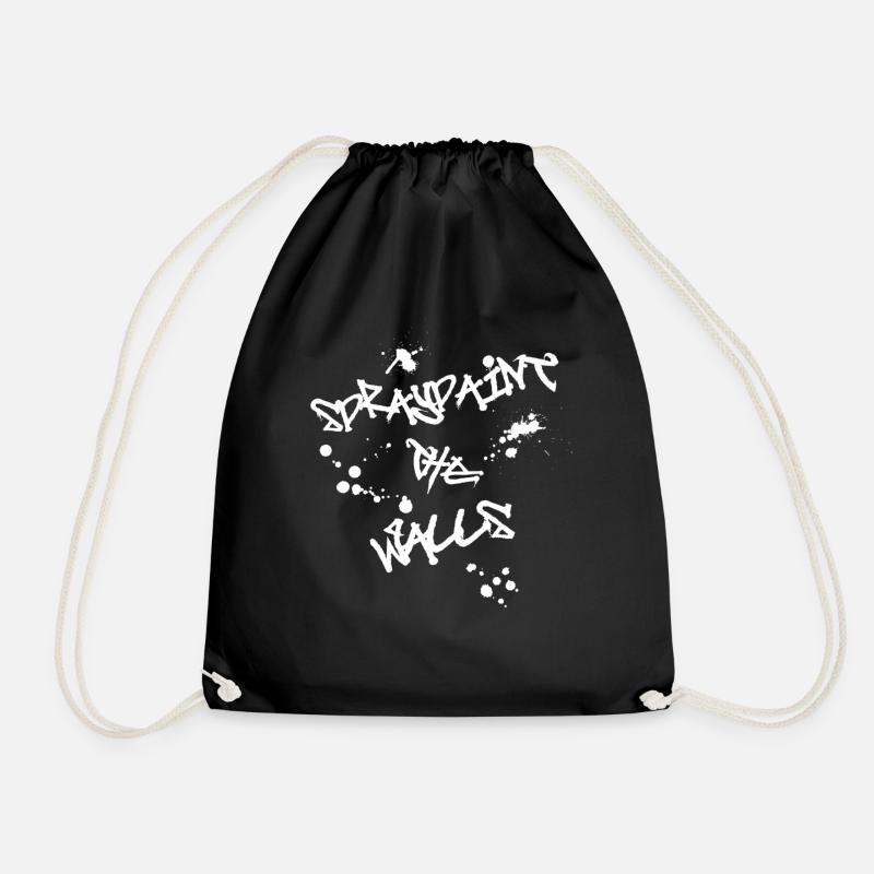 Spraypaint Les murs - Sac de sport léger - noir