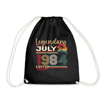 39e anniversaire Homme légendaire Juillet Né en 1984 - Sac de sport léger - noir - Devant