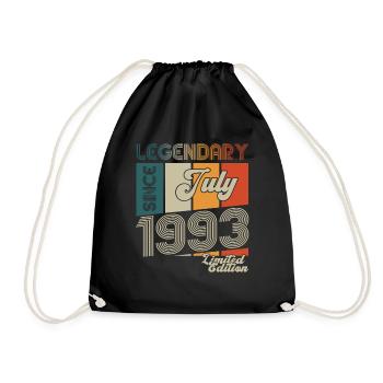 30th Birthday Man Born In July Born 1993 - Drawstring Bag - black - Front