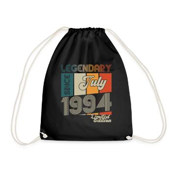 29th Birthday Man Born In July Born 1994 - Drawstring Bag - black - Front