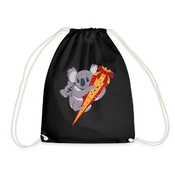 Koala École Cône Retour à l’école Enfant de l’école ABC Sagittaire - Sac de sport léger - noir - Devant