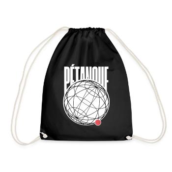PETANQUE JEU DE BOULES GRAPHIQUE MODERNE - Sac de sport léger - noir - Devant