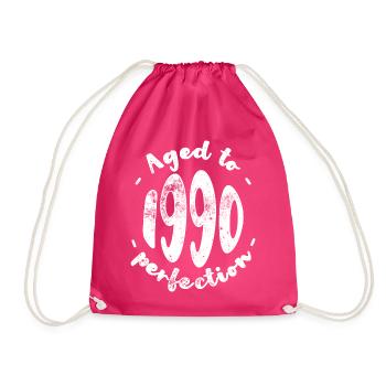 Nostalgic 1990s Perfection - Drawstring Bag - fuchsia - Front