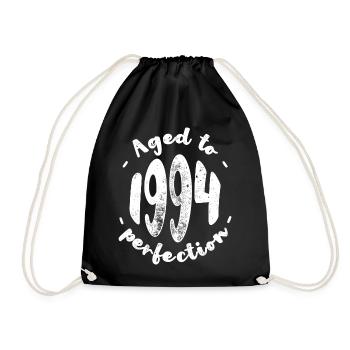 Gealtert bis 1994 Perfektion - Turnbeutel - Schwarz - Vorne
