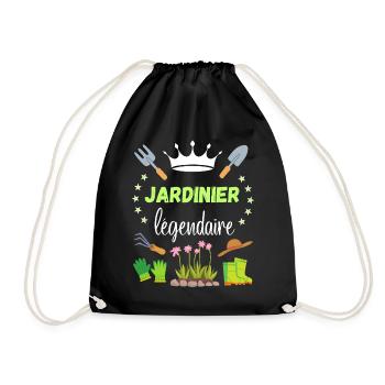 Jardinier Légendaire Cadeau Retraite Campagne - Sac de sport léger - noir - Devant