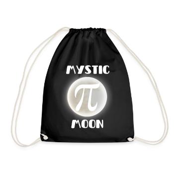 Mystic Maths Pi Moon - Drawstring Bag - black - Front