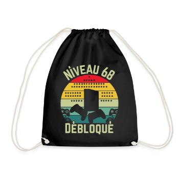 Niveau 68 Débloqué - Sac de sport léger - noir - Devant