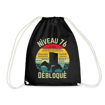 Level 76 Cleared - Drawstring Bag - black - Front
