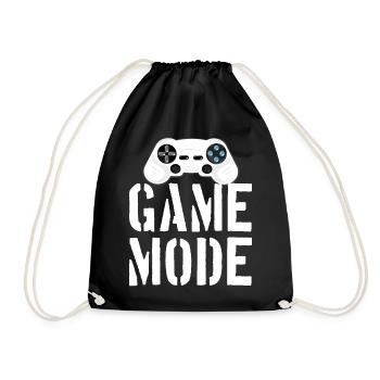 Game Mode - Turnbeutel - Schwarz - Vorne