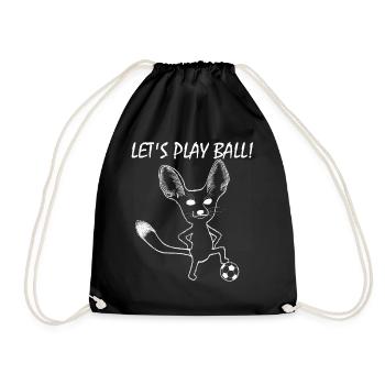 Fennek Let's Play Ball! - Turnbeutel - Schwarz - Vorne