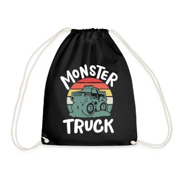 Monster Truck - Turnbeutel - Schwarz - Vorne