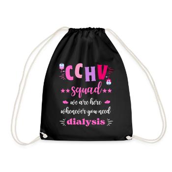 CCHV Squad Dialysis Nurse Team - Drawstring Bag - black - Front