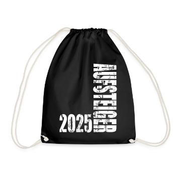 Aufsteiger 2025 Aufstiegstrikot Aufstieg 25 - Turnbeutel - Schwarz - Vorne