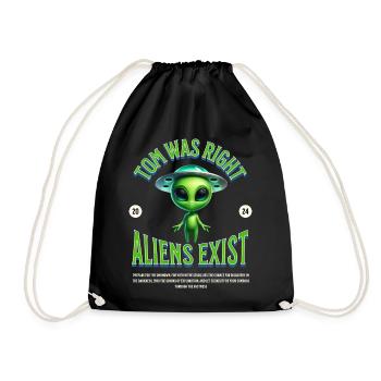 Tom avait raison - il y a des extraterrestres - Sac de sport léger - noir - Devant