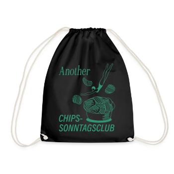 Another Chips-Sonntagsclub - Turnbeutel - Schwarz - Vorne