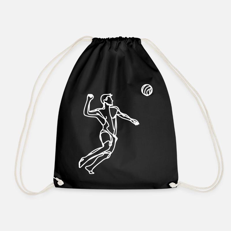 Croquis de beach-volley - Sac de sport léger - noir