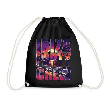 Vacances Ibiza Party Crew Îles Baléares - Sac de sport léger - noir - Devant