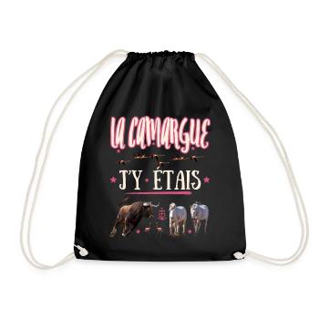 LA CAMARGUE J'Y ETAIS - Sac de sport léger - noir - Devant