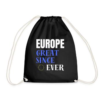 EUROPE GREAT SINCE EVER - Drawstring Bag - black - Front